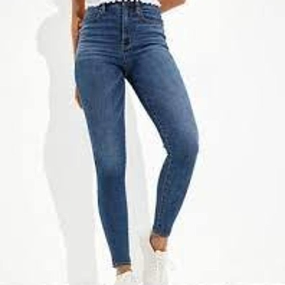 American Eagle Outfitters Denim - American Eagle Size 6 Medium Wash Hi Rise Jeggings 360 Super Stretch